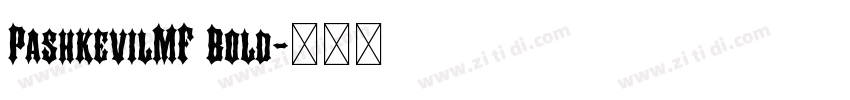 PashkevilMF Bold字体转换